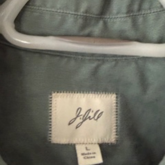 J.Jill Sage Green Button-Front Utility/Barn Jacket - Size L - Picture 5 of 5